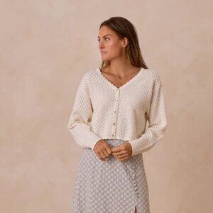 NWT - Rylee + Cru Ella Ivory Cardigan